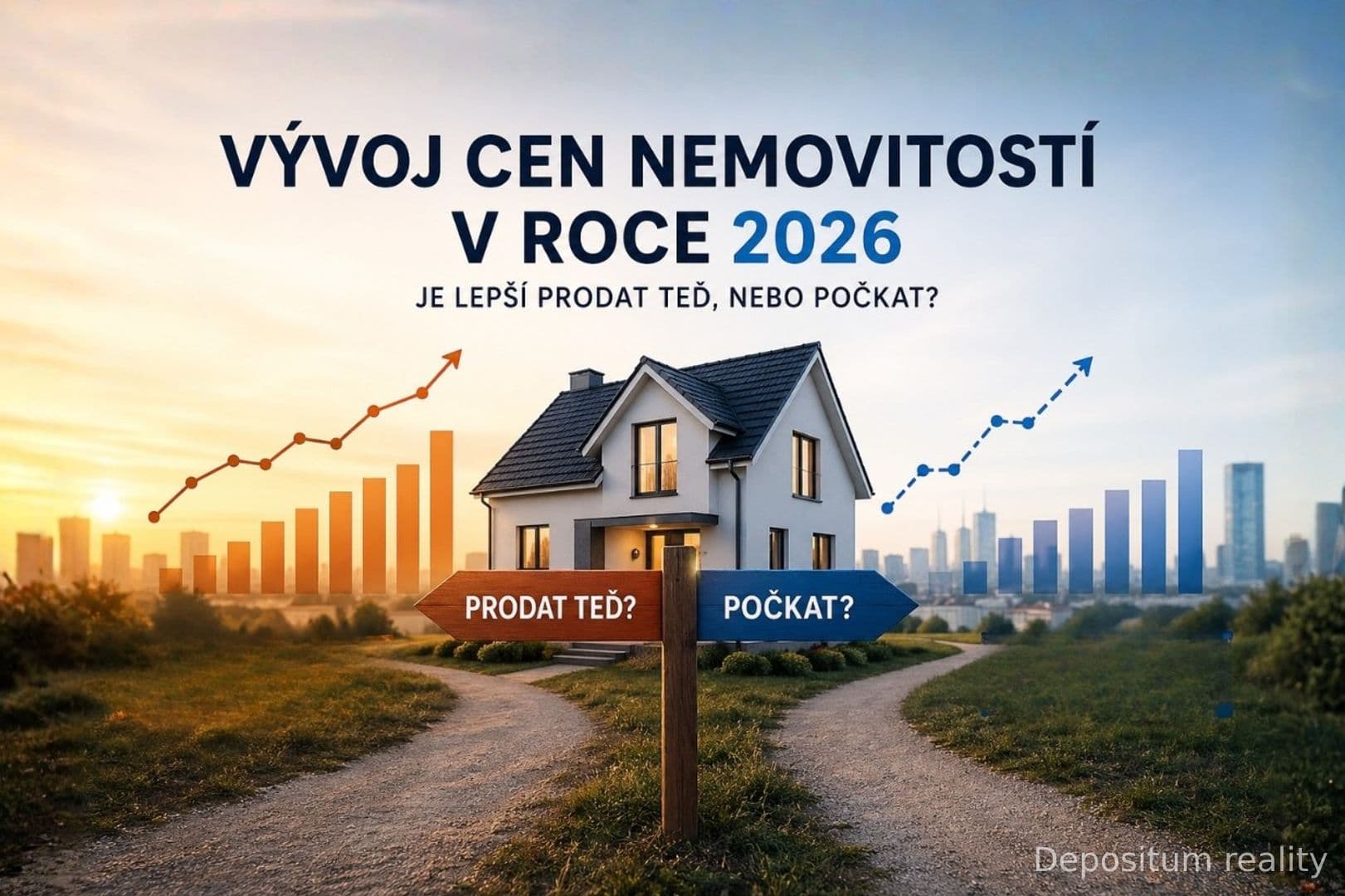 Vývoj cen nemovitostí v roce 2026: Je lepší prodat teď, nebo počkat?